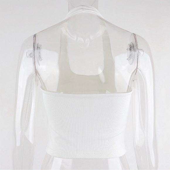 Rib Knit Halter Top - Picture 4 of 7